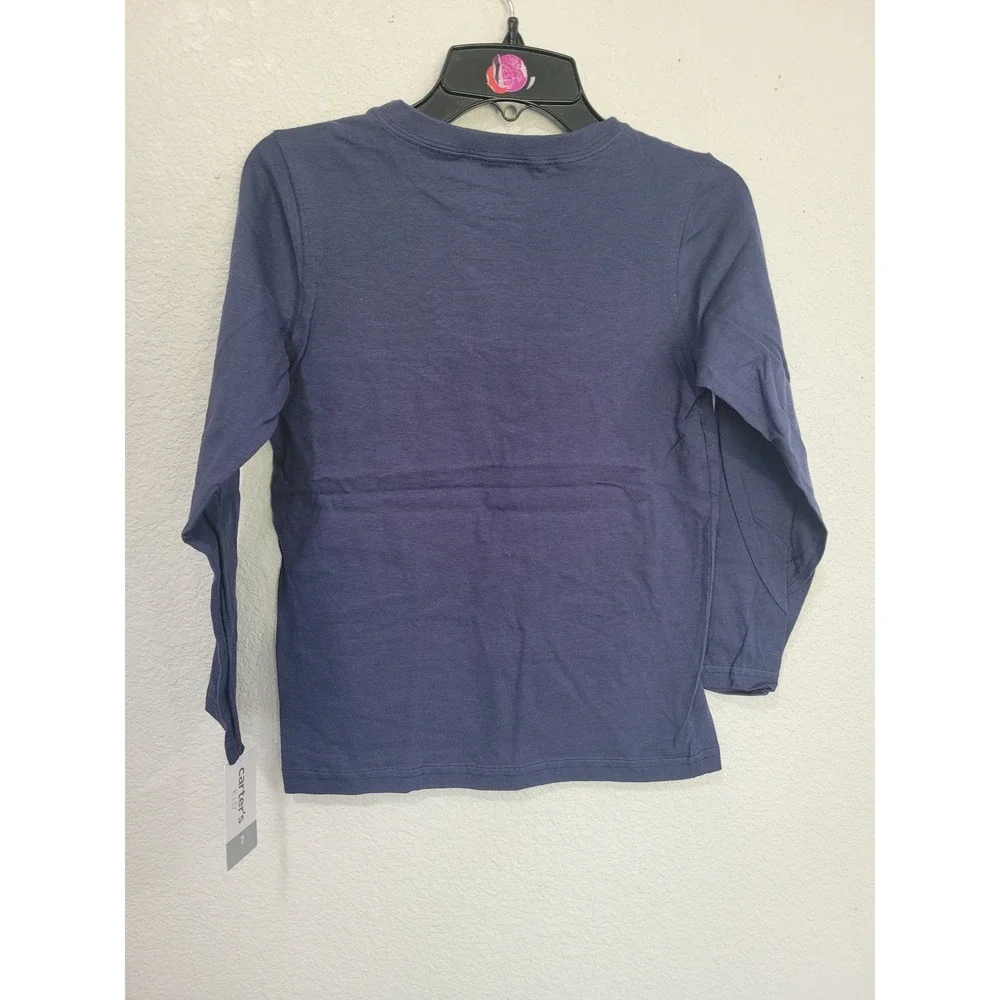 Carters Boys 7 Long Sleeve Graphic Tee Dark Blue Im In Control Video Game #5